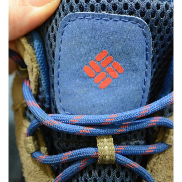 Columbia Waterproof Omni Grip Womens Sz 5 TechLite Hiking Trail Boots Brown Blue - Picture 11 of 11